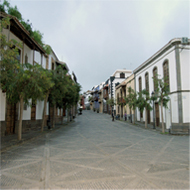 Vista calle peatonal