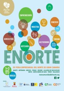 Cartel de la XV FERIA EMPRESARIAL DEL NORTE DE GRAN CANARIA