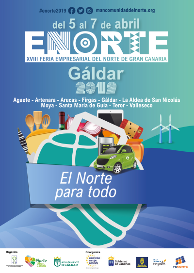 Cartel de la XVIII FERIA EMPRESARIAL DEL NORTE DE GRAN CANARIA